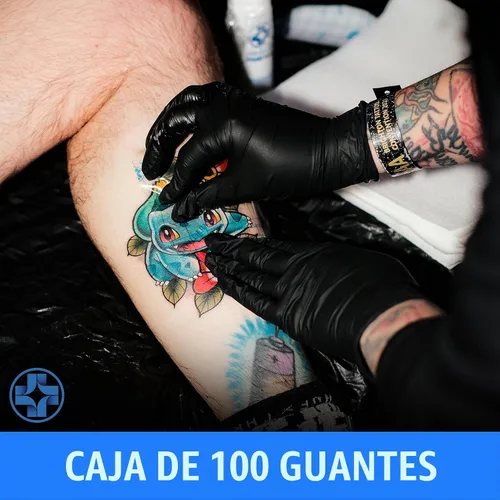 Vista 7 de Saniderm - Guantes de tatuaje de nitrilo XS - 4.5 mil caja de 100