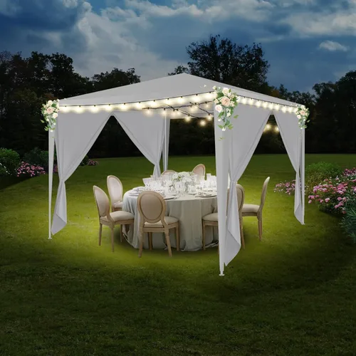 Vista 16 de Carpa para exteriores, carpa de fiesta de boda, refugio de campamento, refugio instantáneo comercial, tienda de campaña impermeable con paredes
