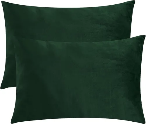 Vista 30 de StangH - Funda de almohada de terciopelo suave, 1 pieza Hidden Zipper, Skin Friendly, for Sleep and Relax, Neutral Home Decor, Sofa, Living Room