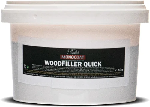 Vista 5 de Rubio Monocoat Woodfiller Quick (oscuro), bolsa de 3.53 onzas Masilla de relleno de madera de curado rápido para carpintería interior y parcheo