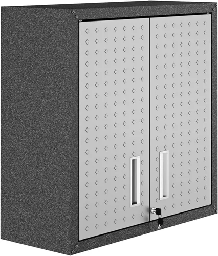 Vista 25 de Manhattan Comfort Fortress - Armario de almacenamiento flotante para garaje, negro/gris