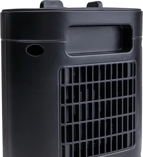 Vista 7 de Comfort Zone Calentador eléctrico compacto para uso en interiores, calentador de cerámica PTC forzado por ventilador de 1500 W con termostato