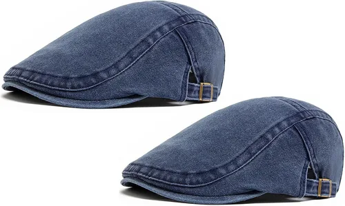 Vista 18 de Gorra vaquera de algodón ajustable unisex Azul marino