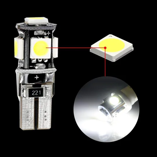 Vista 3 de Coche Led Bombilla Interior para 206 207 Reemplazo Coche Dome Bombilla Kit 2 unids Blanco