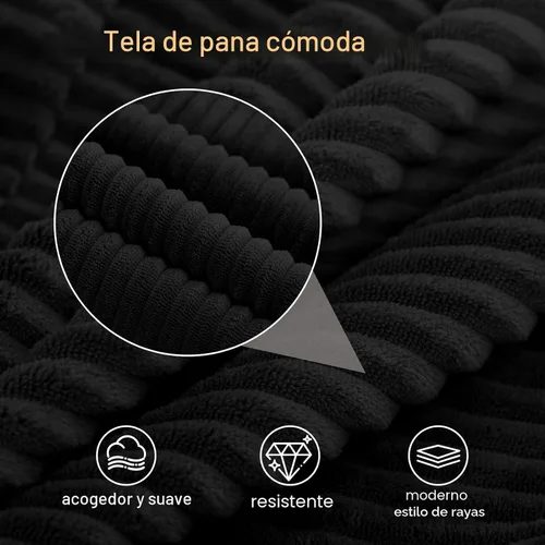 Vista 8 de COMAX Sofá Cama Convertible Queen, Sofá de Piso Plegable de Pana Sofá Cama Extraíble Futón Sleeper con Almohadas, Sofá Plegable Sin Huesos Cómodo