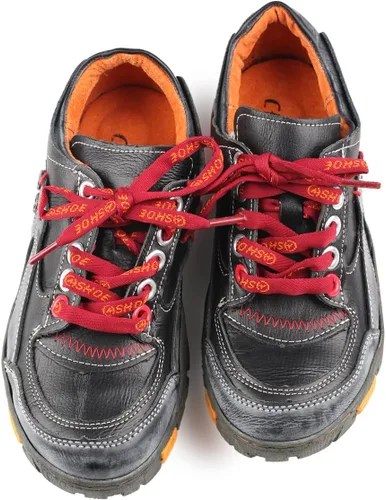 Vista 5 de Zapatos casuales con cordones de cuero para mujer