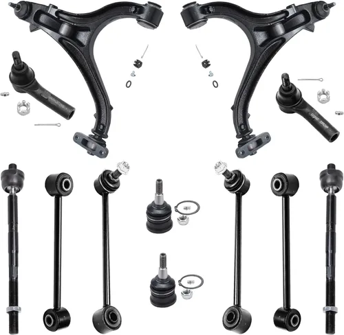 Vista 51 de Detroit Axle - Kit de extremo de 12 piezas para Ford Explorer Mercury Mountaineer 1998-2001 1999 2000, 2 brazos de control delanteros superiores