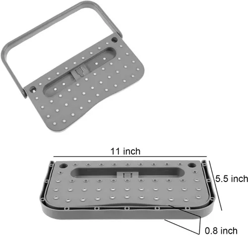 Vista 4 de Paquete de 4 zapateros de plástico para colgar en la pared, organizador plegable creativo, estante de almacenamiento para zapatos de campista