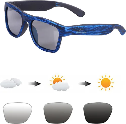 Vista 11 de OhO sunshine Gafas de sol de audio Bluetooth, gafas deportivas ligeras de oído abierto, tiempo de reproducción de 10 horas, resistente al agua