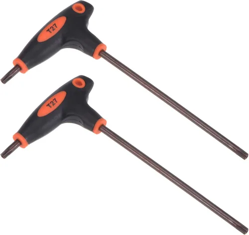 Vista 12 de uxcell Llave Torx a prueba de manipulaciones T15 con mango en T de doble extremo, acero S2 2 unids