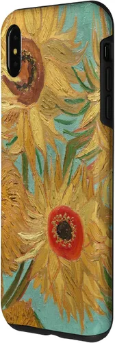Vista 2 de Vincent van Gogh - Carcasa para iPhone XS, diseño de girasoles