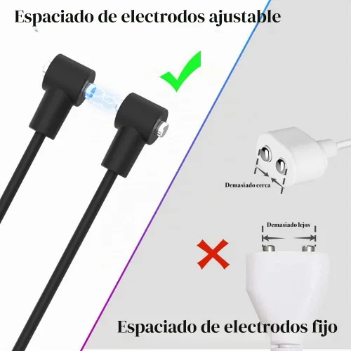 Vista 5 de Cable magnético universal de carga rápida USB para masajeador, adaptador USB de repuesto para computadora Cable de carga para masajeador compatible