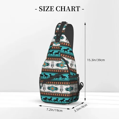 Vista 2 de SUCORONIS Bolso bandolera casual para mujeres y hombres, bolso de pecho cruzado, mochila ligera para viajes, senderismo, mochila, Estampado