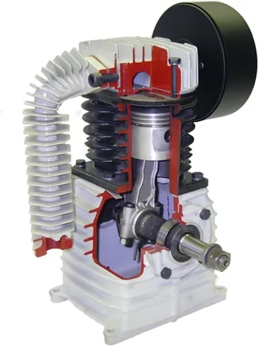 Vista 3 de Rolair 1.5 Hp (115 V), 7.3 Cfm@90Psi, Compresor de tanque doble de 9 galones (W/controles duales)