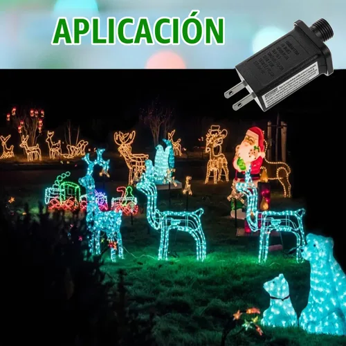 Vista 5 de Controlador LED de repuesto para transformador de 12 V, 6 W, clase 2, con 8 modos de suministro para cadena de luces de Navidad, decoraciones