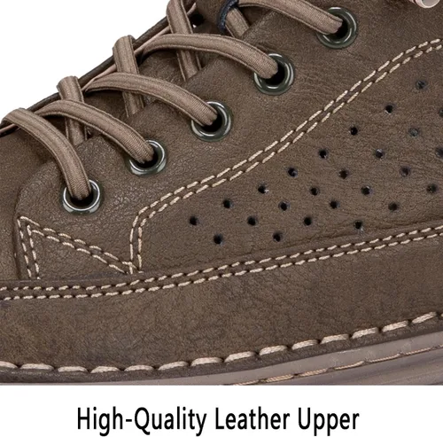 Vista 3 de Zapatos invisibles de aumento de altura para hombre, zapatillas de deporte transpirables con cordones Oxford, zapatos de elevación de tacón oculto
