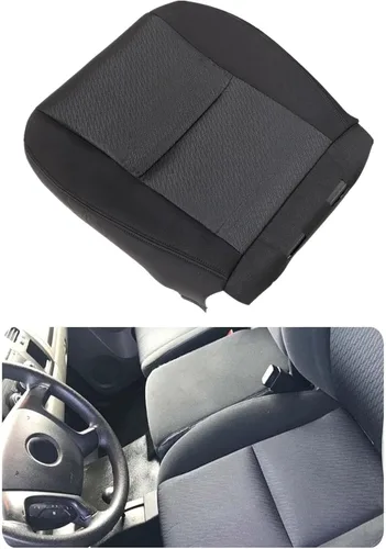 Vista 6 de SecosAutoparts Funda de asiento de tela inferior del lado del conductor negra compatible con Chevrolet Silverado 1500 2500 3500 GMC Sierra Tahoe