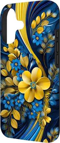 Vista 2 de Ukraine Floral Style Flag - Ukrainian Pride Case for iPhone 17