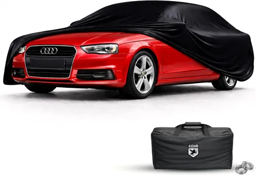 Vista 8 de Fundas de coche resistentes a los arañazos para interior compatible con Audi 1996-2008 A4 – Material satinado negro ultra suave cubierta de coche