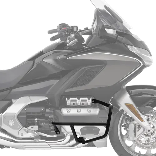 Vista 4 de TCT-MOTORPARTS Protectores de motor negros para carreteras para Honda Goldwing GL1800 F6C F6B Bagger 2018-2025