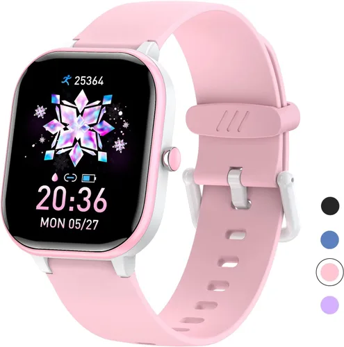 Vista 9 de Reloj de seguimiento de actividad física para niños, reloj inteligente impermeable IP68 con 19 modos deportivos, podómetro, monitor de frecuencia
