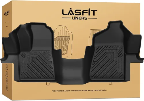 Vista 26 de LASFIT Alfombrillas delanteras para Ford F-150 2015-2026 F150 Lightning 2022-2025 SuperCrew & Super Cab Alfombra para todo tipo de clima, tapetes