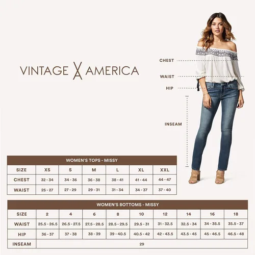 Vista 3 de Vintage America Blues Deslizador Chelsea Slim Midrise para mujer