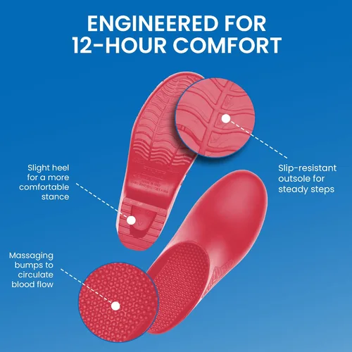 Vista 2 de CALZURO Zuecos de Trabajo Clásicos Sin Agujeros - Zuecos de Enfermería Unisex - Zapatos Antideslizantes - Zapatos de Cocina de Goma Autoclavables