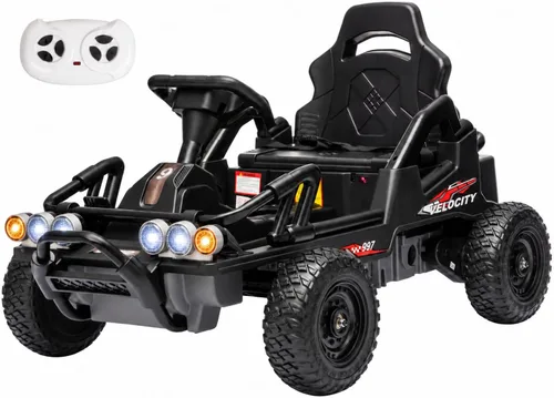 Vista 10 de Carro eléctrico de paseo para niños de 12 V, carrito de deriva Rojo