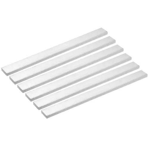 Vista 23 de uxcell Barra plana cuadrada de aluminio, 1-1/2" de espesor 1-1/2" de ancho 12" de longitud Barra cuadrada de aluminio 6061, placa plana de aluminio