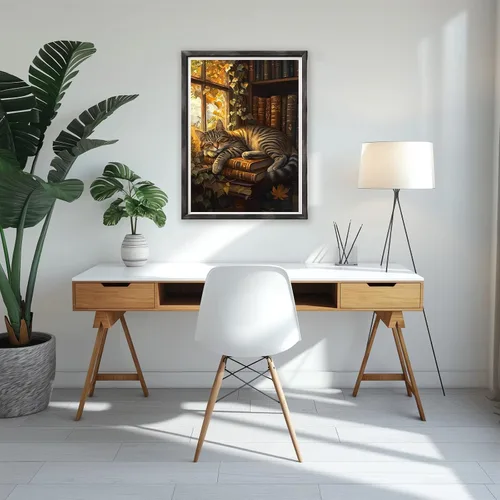 Vista 3 de NAIMOER Kits de arte de diamantes de gato para adultos principiantes, kit de pintura de diamante 5D, kit de mosaico de arte de gemas de taladro