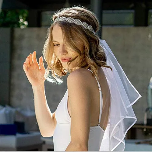Vista 2 de Vela elástica para novia, de Bachelorette, talla única , Plateado