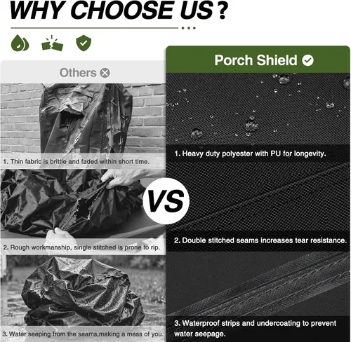 Vista 5 de Porch Shield Funda inalámbrica para cortacésped – Cubierta impermeable para cortacésped eléctrica de 20 a 21 pulgadas de largo, 25 pulgadas de largo