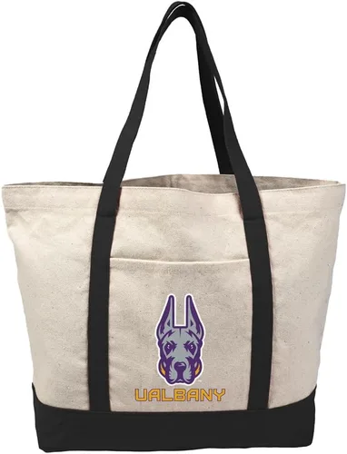 Vista 220 de Campus Lab Bolsa de lona con logotipo primario colegiado con bolsillo externo, bolsa de hombro reutilizable para ir de compras, playa Águilas A&m