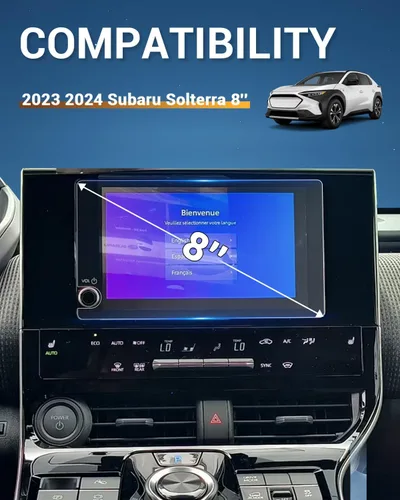 Vista 2 de YEE PIN Protector de pantalla Solterra Premium 2023 2024 2025 mate para Subaru Solterra 2024 Accesorios para Subaru Solterra Premium Protector