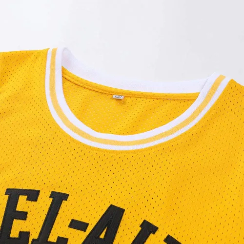 Vista 3 de Generies 14 The Fresh Prince of Bel Air Academy - Camiseta de baloncesto para hombre color negro Amarillo