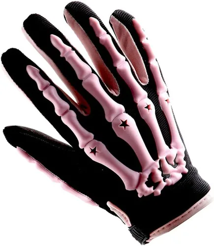 Vista 8 de Guantes adultos de motocross 1Storm para motocicleta, BMX, MX, ATV, bicicleta todoterreno, bicicleta, modelo de esqueleto para ciclismo