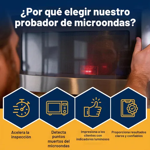 Vista 2 de Probador de microondas Herramienta de inspector de casas para fugas de microondas, puntos calientes/fríos