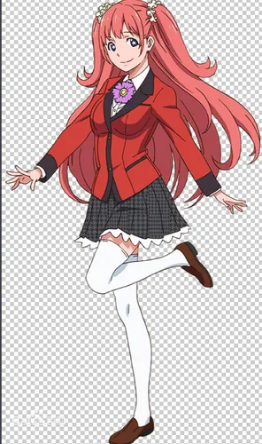 Vista 6 de ydound Peluca de cosplay de 39.4 in anime KAKEGURUI Cosplay Yumemite Yumemi mujeres peluca larga juego de rol pelucas Halloween Cosplay sandía pelo