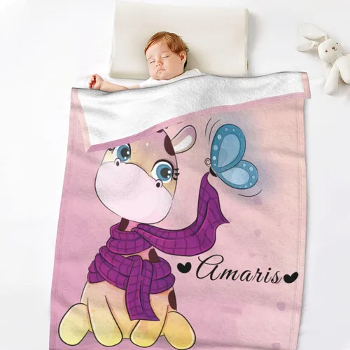 Vista 15 de Mantas personalizadas para bebé, manta personalizada para recién nacidos, infantes, niños, manta con nombre para/manta de forro polar personalizada