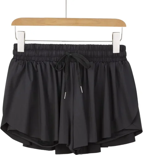 Vista 2 de Blaosn - Pantalones cortos deportivos fluidos para mujer, para gimnasio, yoga, entrenamiento, correr, tenis, falda deportiva, ropa linda, casual