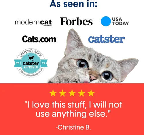 Vista 5 de Boxie® - Arena aglutinante de arcilla extra fuerte con control de olores de 35 días para gatos y gatitos, 16 libras, 99.9% libre de polvo, fórmula