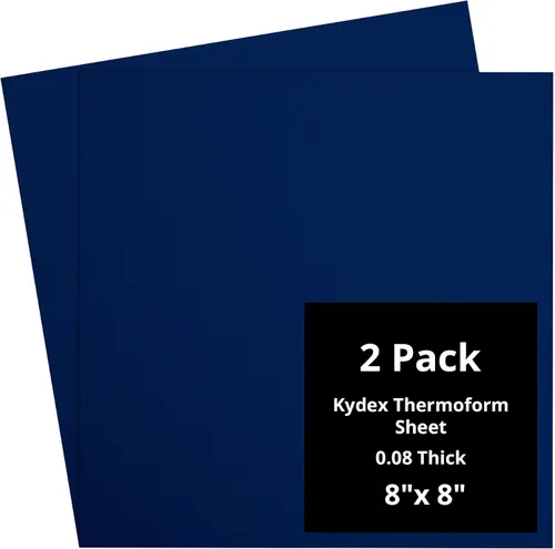 Vista 100 de Kydex Sheets - Solid Color DIY Kit for Crafting Holsters, Sheaths, and Mag Pouches - (8x8, 8x12, 12x12), Premium Thermoform Sheets - Thick, Durable