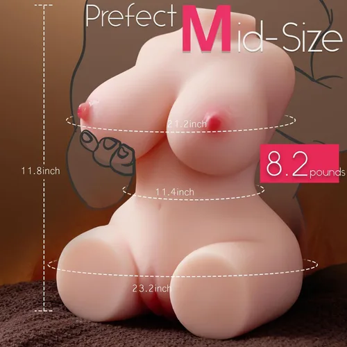 Vista 5 de Muñeca sexual masturbadora masculina, torso de 8.2 libras, muñecas sexuales con pechos realistas, vagina y anal para masturbación de hombres, 3
