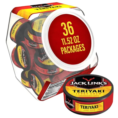 Vista 9 de Jack Link's - Cecina, teriyaki, 0.32 onzas, 36 unidades – carne de res triturada 100% vacuna