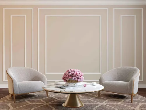 Vista 8 de Hungbak Panel de riel de silla con moldura de acabado despegable y adhesivo para decoración del hogar y protección de paredes