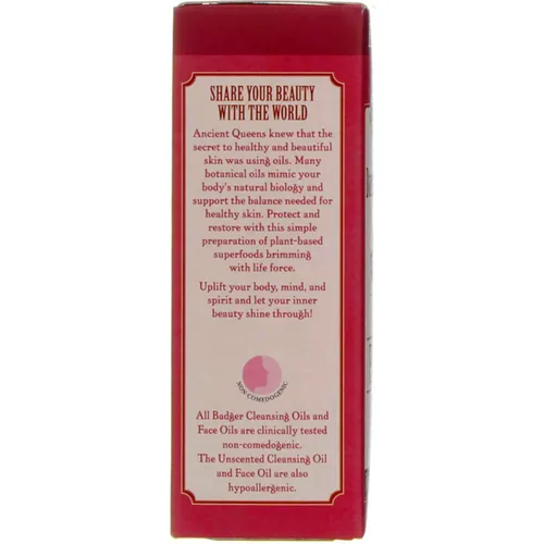 Vista 2 de Badger Aceite facial, rosa de damasco para piel seca/delicada 1 fl oz (1.0 fl oz) - Paquete de 2
