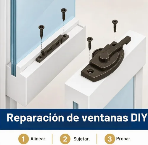 Vista 3 de Prime-Line Products, F 2588, traba de seguridad para ventana con guardián., F 2763 Bronce