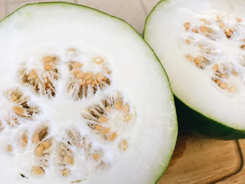 Vista 3 de TomorrowSeeds - Semillas gigantes de melón de invierno - Más de 20 unidades - para plantar 2026 calabaza de cera de ceniza piel blanca chino Dong