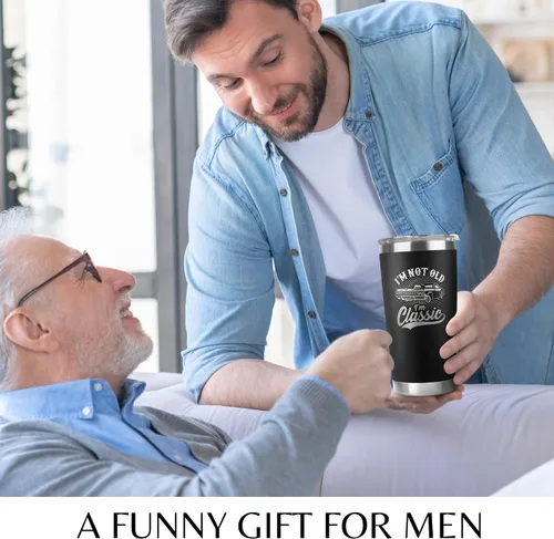 Vista 3 de Regalos para el abuelo y papá de parte de su hija, hijo, cumpleaños, día del padre, regalos del día del padre para el abuelo, divertido vaso